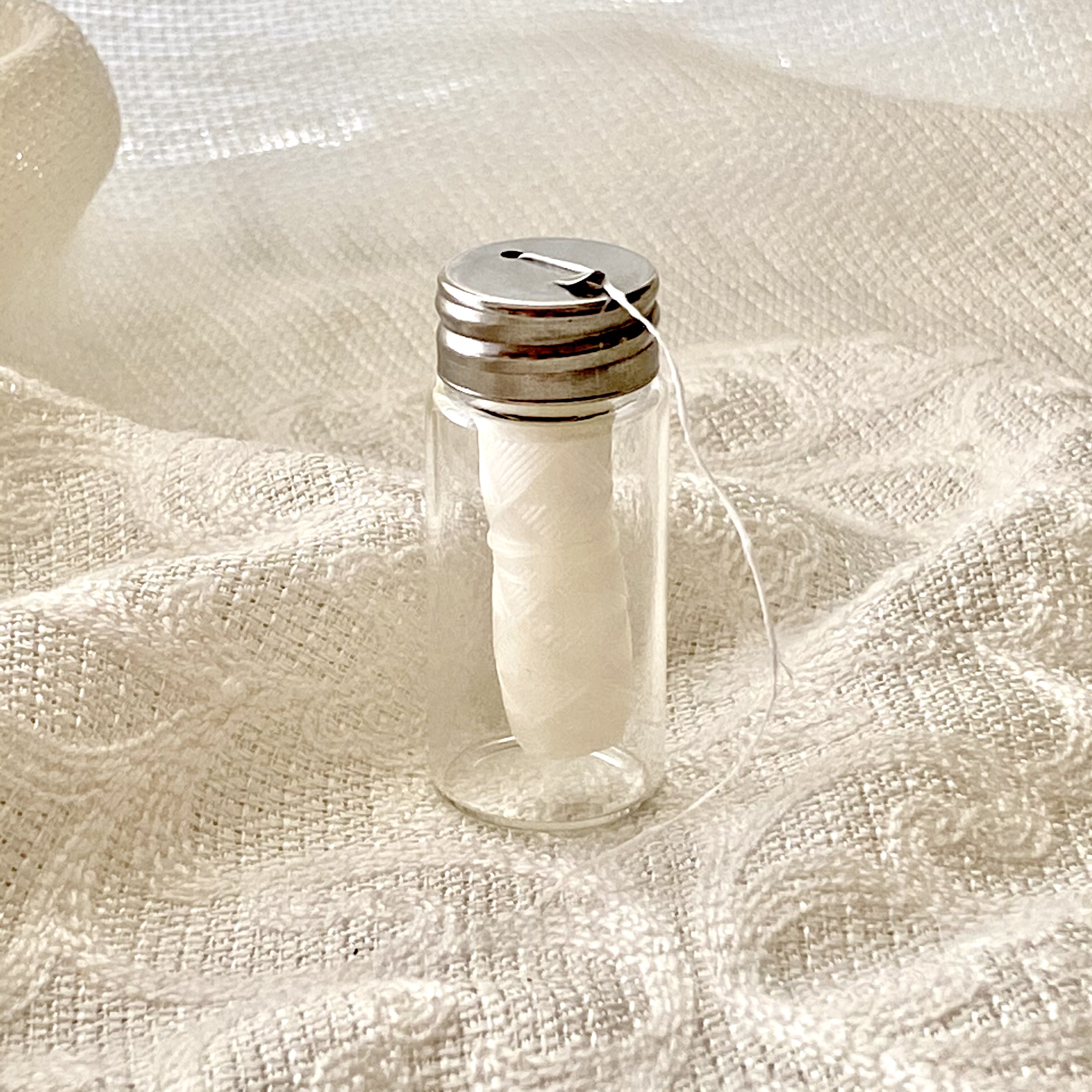 Buy a Dental Floss in a Glass Vial ~ Mint Flavored from Joe’s General Goods at House of Greco